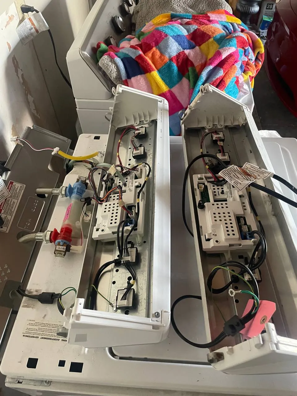 Dryer drum access during repair in Los Angeles