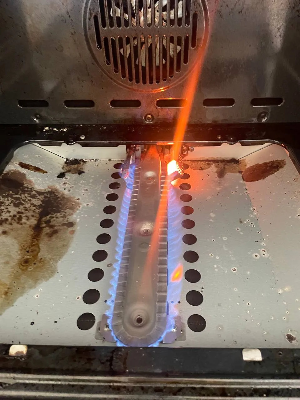 Gas oven flame test in Los Angeles