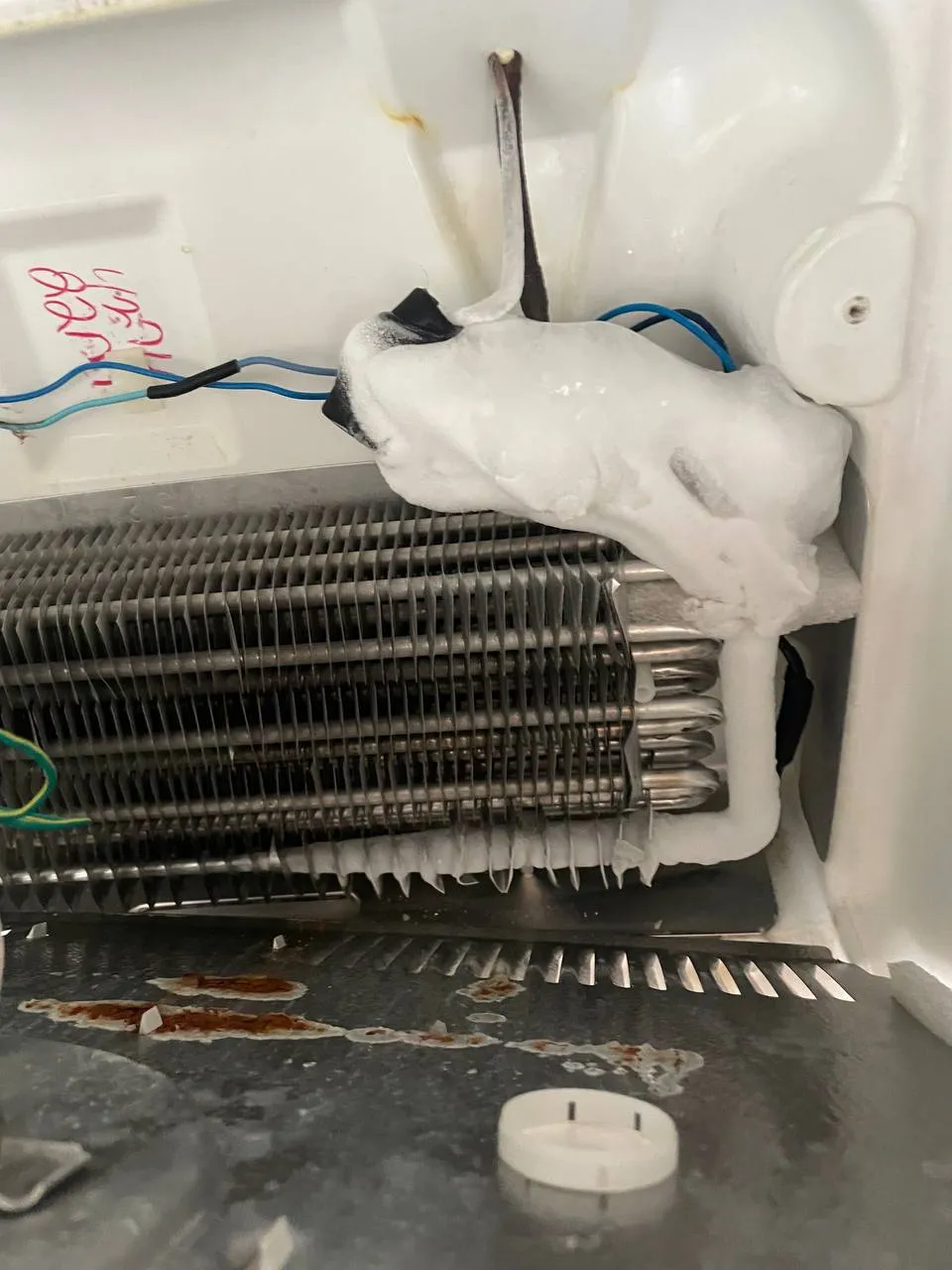 Iced-up coils in Los Angeles